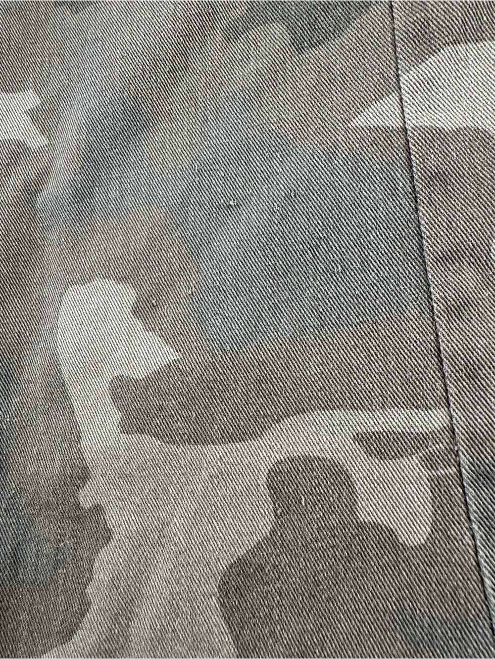 Cotton On Camo Utility Button Up Shirt Jacket S Roll Tab Sleeves Distressed - Picture 8 of 8